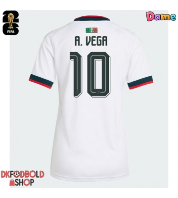 Mexico Alexis Vega #10 Udebanetrøje Dame VM 2026 Kort ærmer